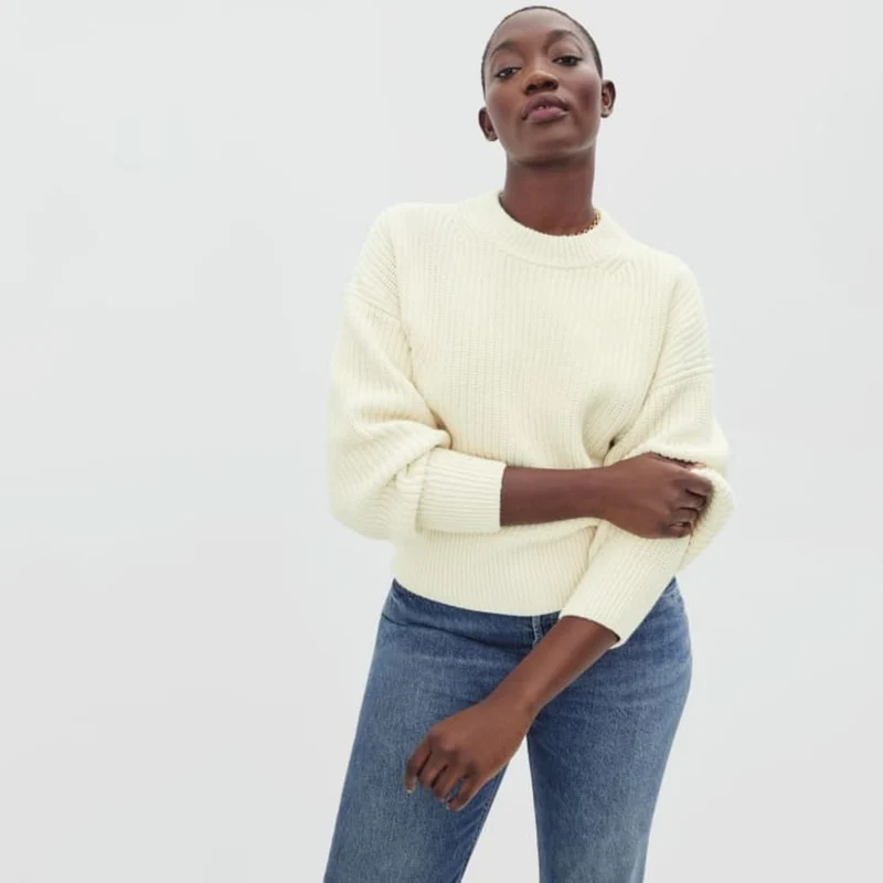 The Texture Cotton Crew | Canvas Tan