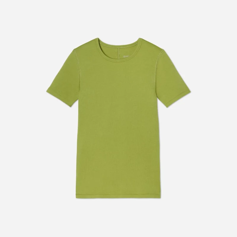 The Pima Micro-Rib Crew Tee | Pepper