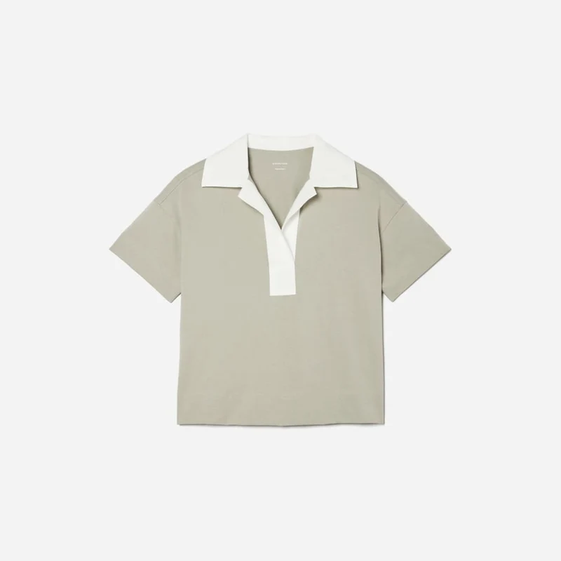 The Retro Jersey Polo | Smoke / Bone