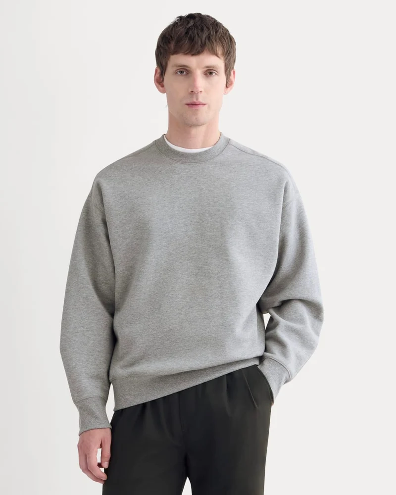 Luxe Fleece Crew Pullover | Vintage Heather Grey