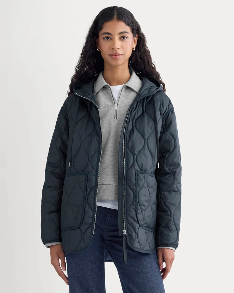 ReNew Quilted Hooded Liner | Navy