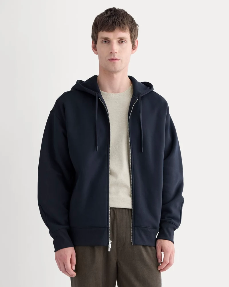 Luxe Fleece Full-Zip Hoodie | Deep Navy