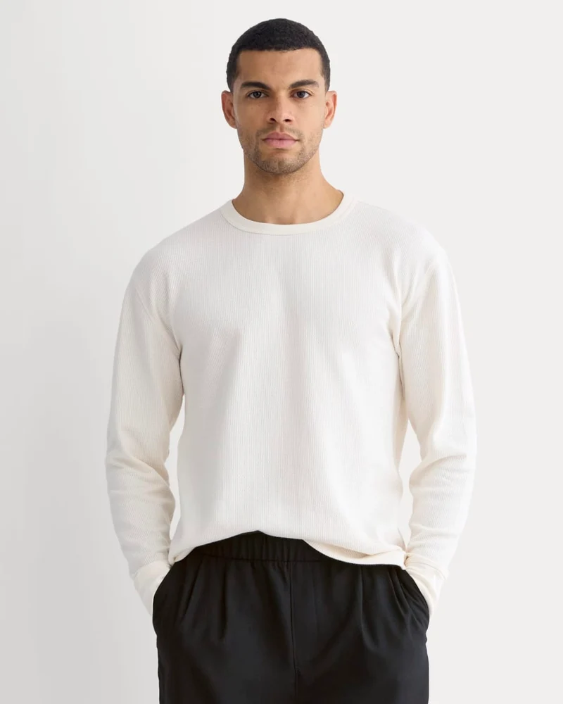 Thermal Crew in Cozy Waffle | Bone