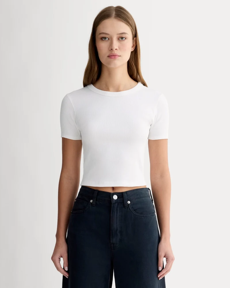 The ’90s Rib Tee | White