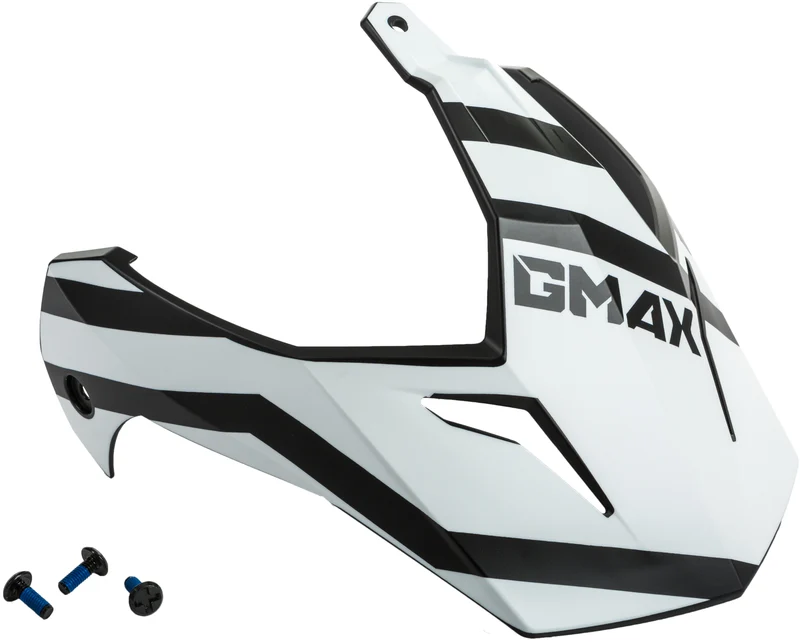 Visor W/Screws Trapper Matte Black/Red/White Gm-11s