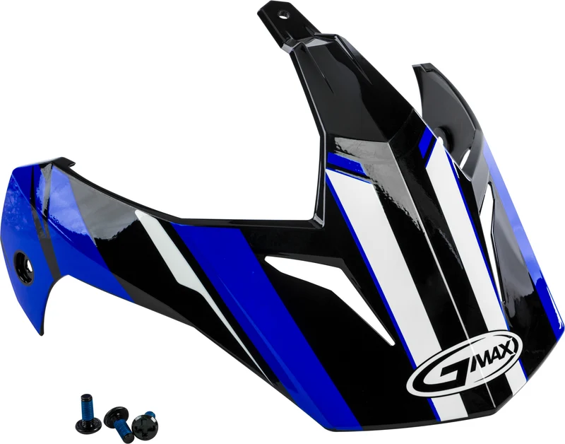 Visor Vertical Black/Blue W/Screws Gm-11
