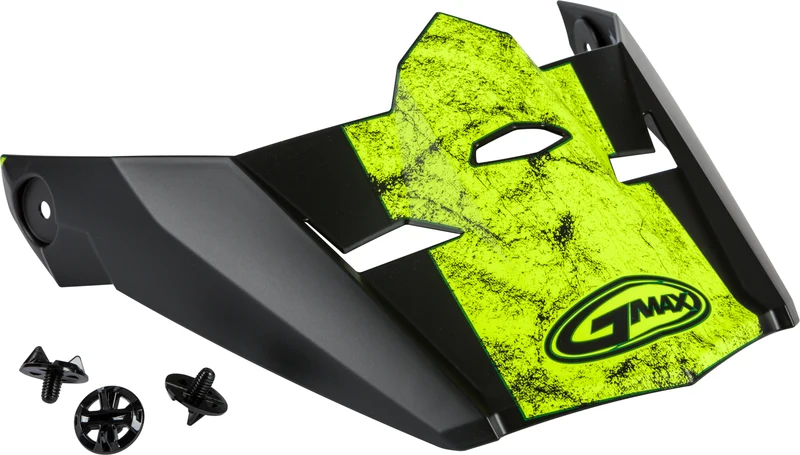 Visor W/Screws Dominant Mx-46 Matte Black/Hi-Vis Xs-Sm