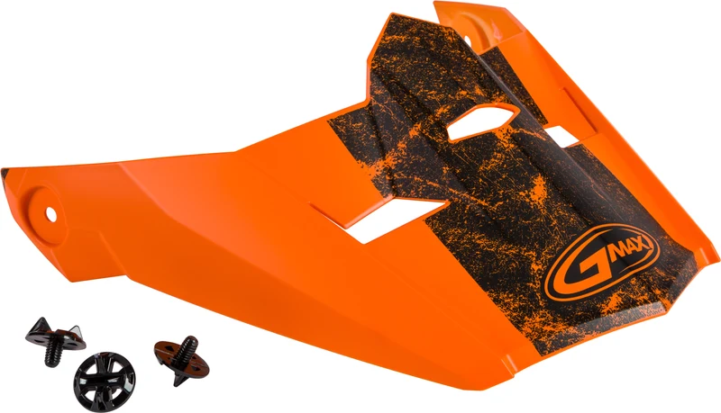 Visor W/Screws Dominant Mx-46 Matte Orange/Black Md-2x