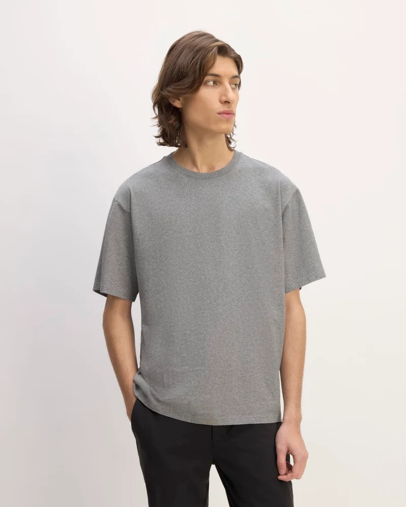 The Premium-Weight Relaxed Crew | Uniform | Heathered Mid-Grey