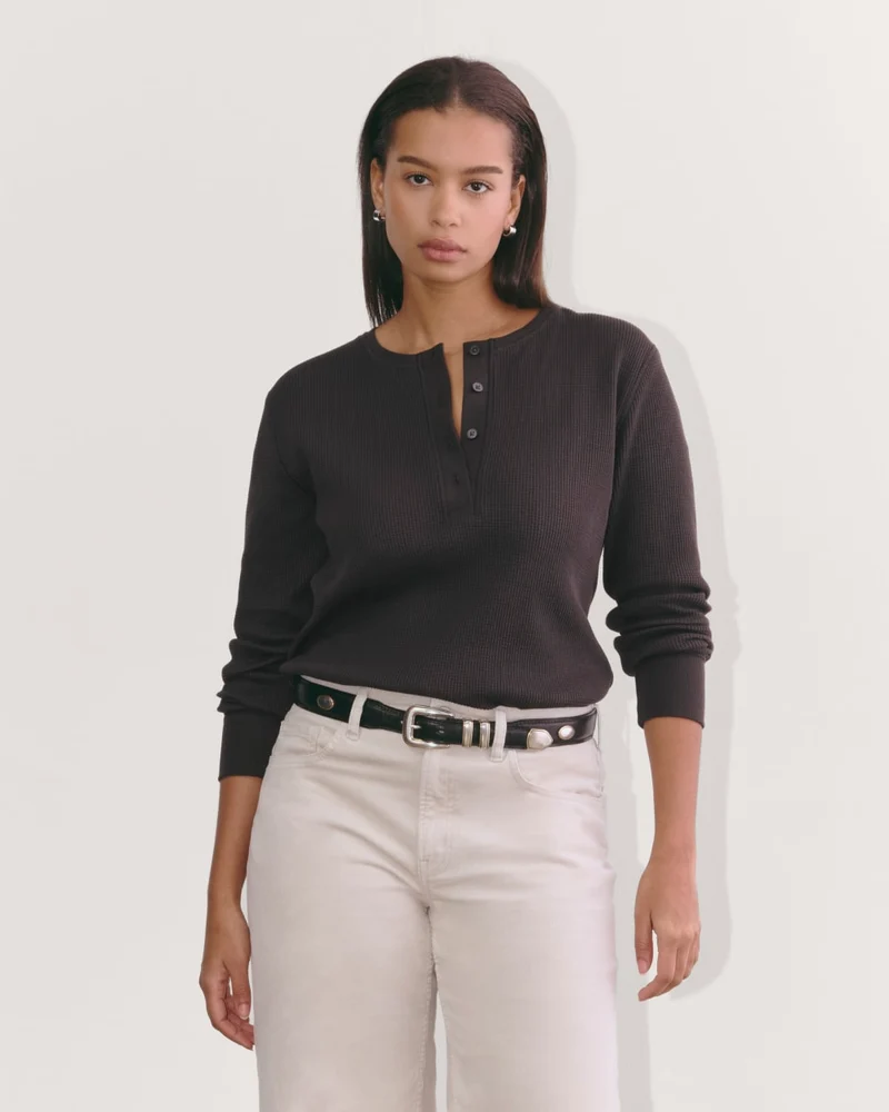 The Waffle Henley | Black