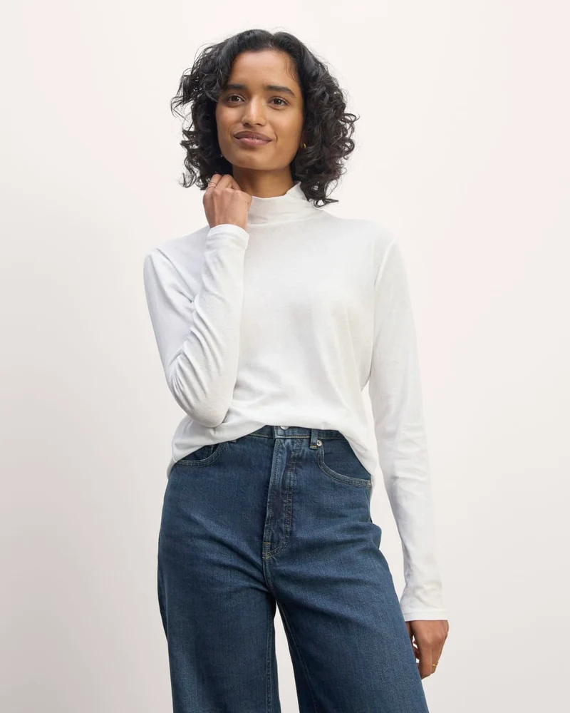 The Air Turtleneck | White