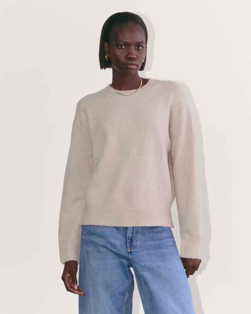The Cocoon Crew in Plush Cotton | Heather Mushroom