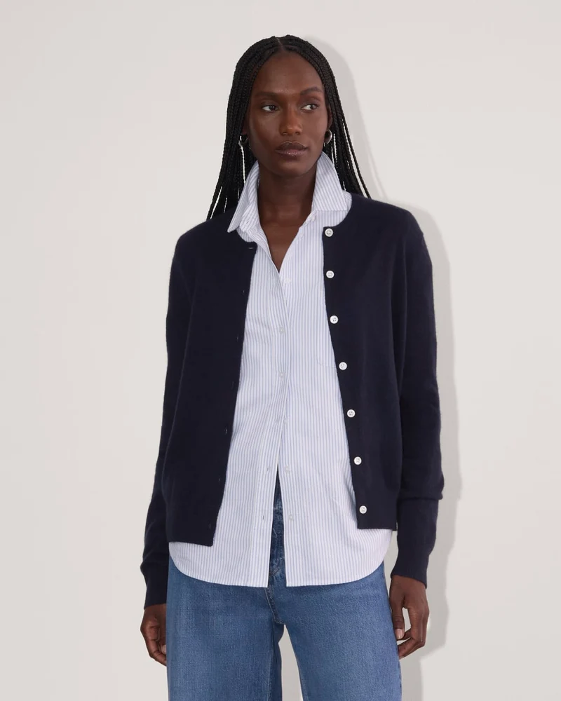 The Classic Cardigan in Cashmere | Navy