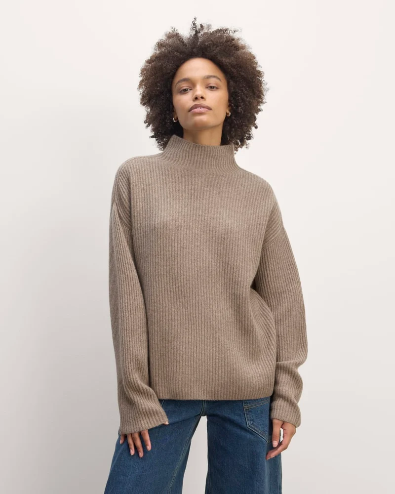 The Fisherman Turtleneck in Wool Cashmere | Oatmeal