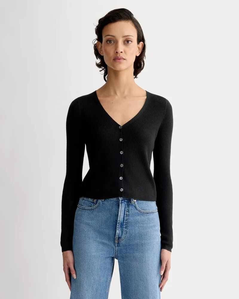 The Cardigan in Ultrasoft Merino | Black