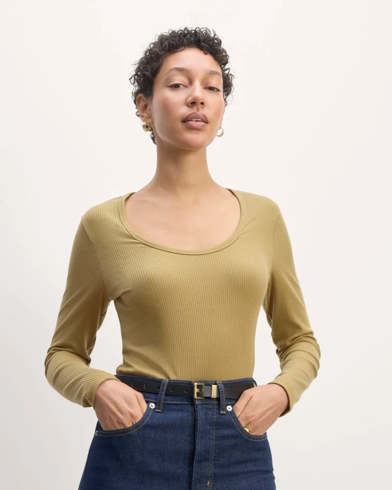 The Shimmy Long-Sleeve Tee | Fennel Seed