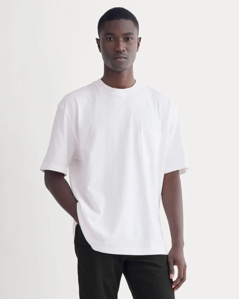 Oversized Midweight Tee | White