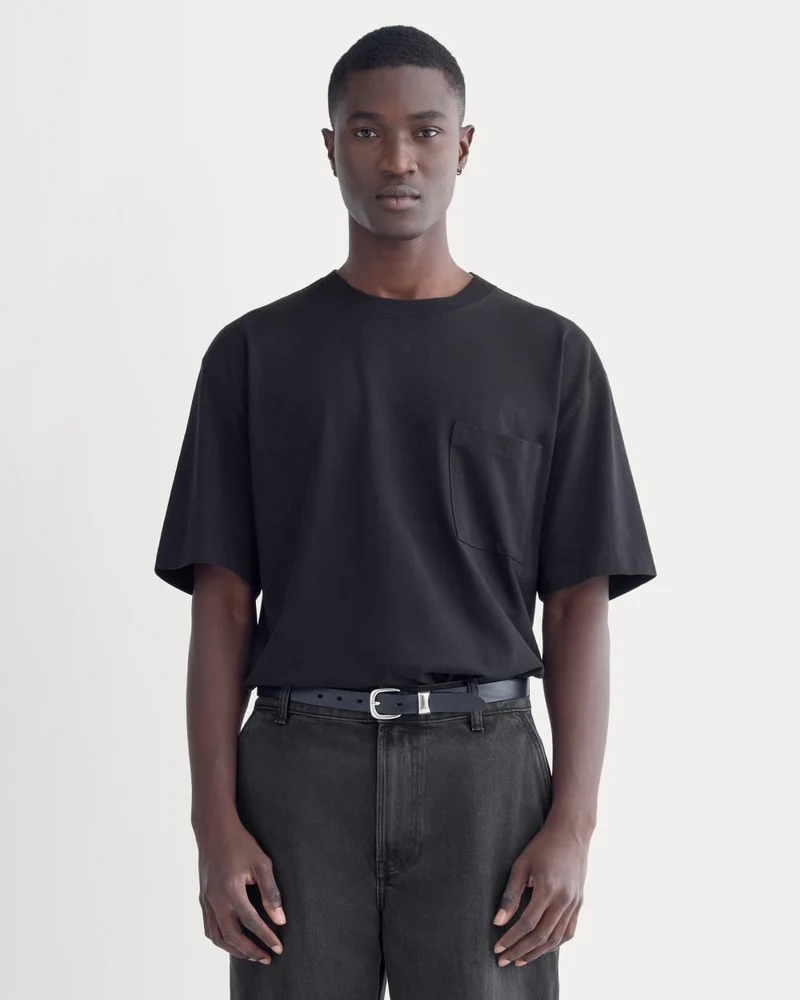 Oversized Midweight Tee | Black