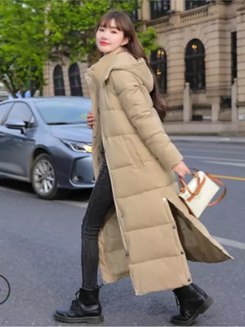 Superlange donzen parka