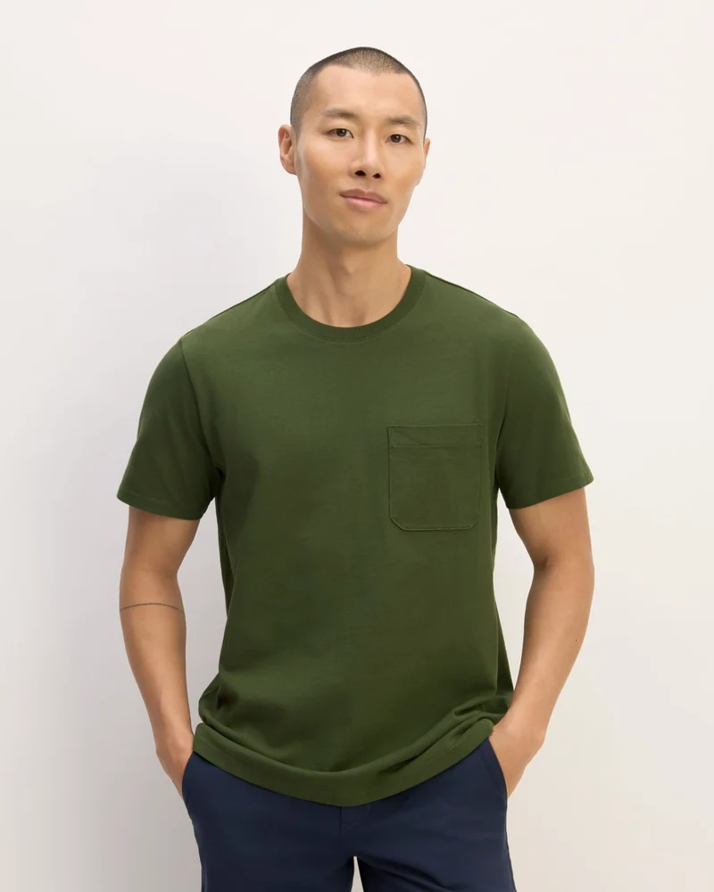 The Premium-Weight Pocket Tee | Uniform | Deep Moss Green