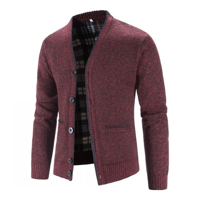 Dikker gebreid vest Truijassen Slim Fit Men Knit