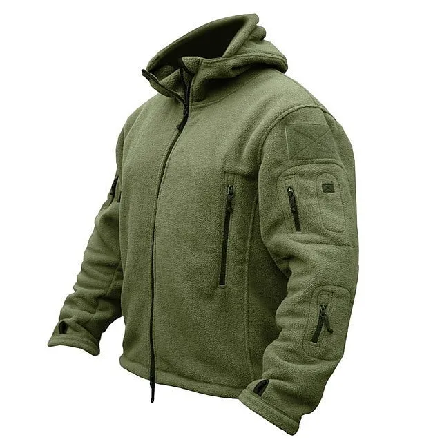 Winter thermische fleece sportjassen met capuchon