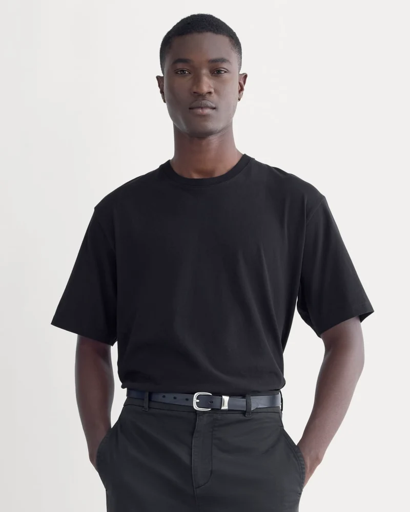 Relaxed Midweight Tee | Black
