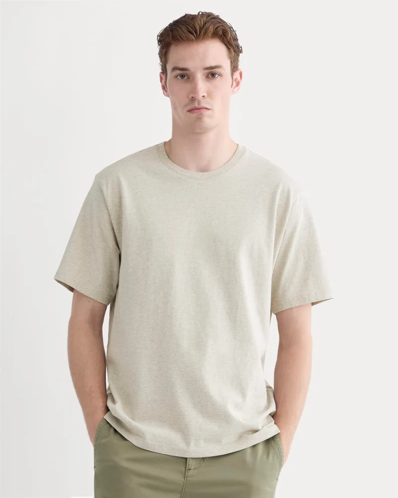 Relaxed Midweight Tee | Heathered Oatmeal