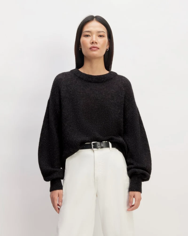 The Cocoon Crew in Alpaca | Heathered Black
