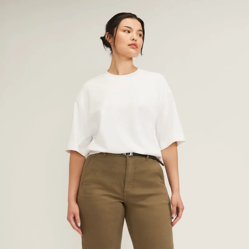 The Premium Weight Relaxed Tee | White