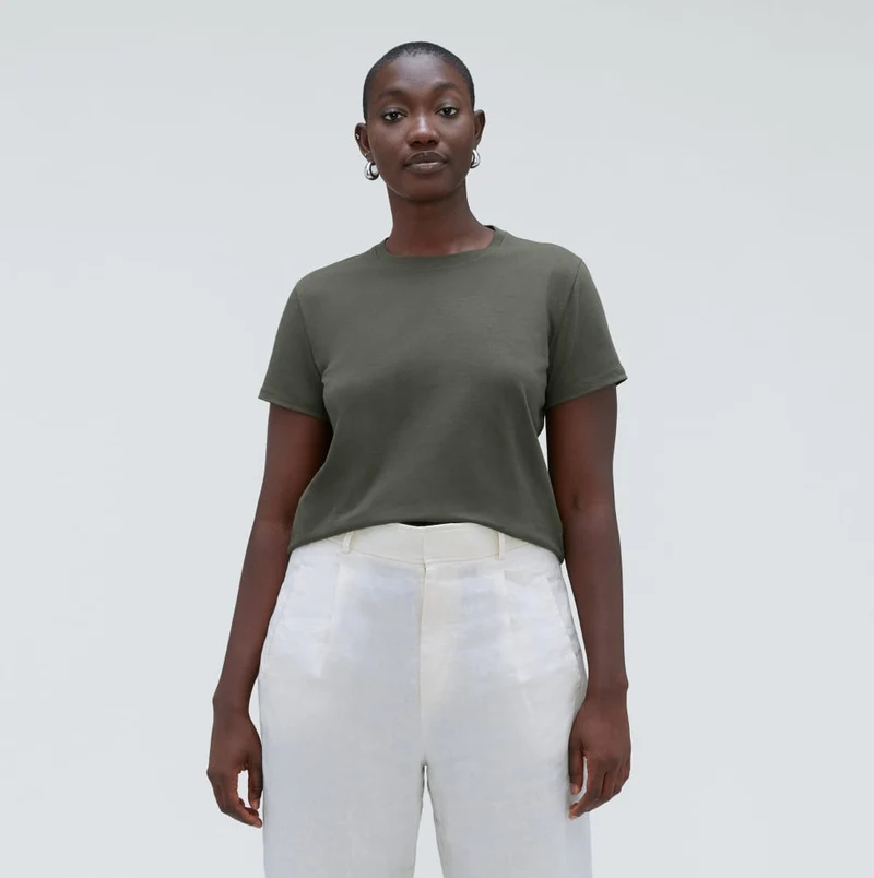 The Box-Cut Tee in Essential Cotton | Kambaba | No Pocket