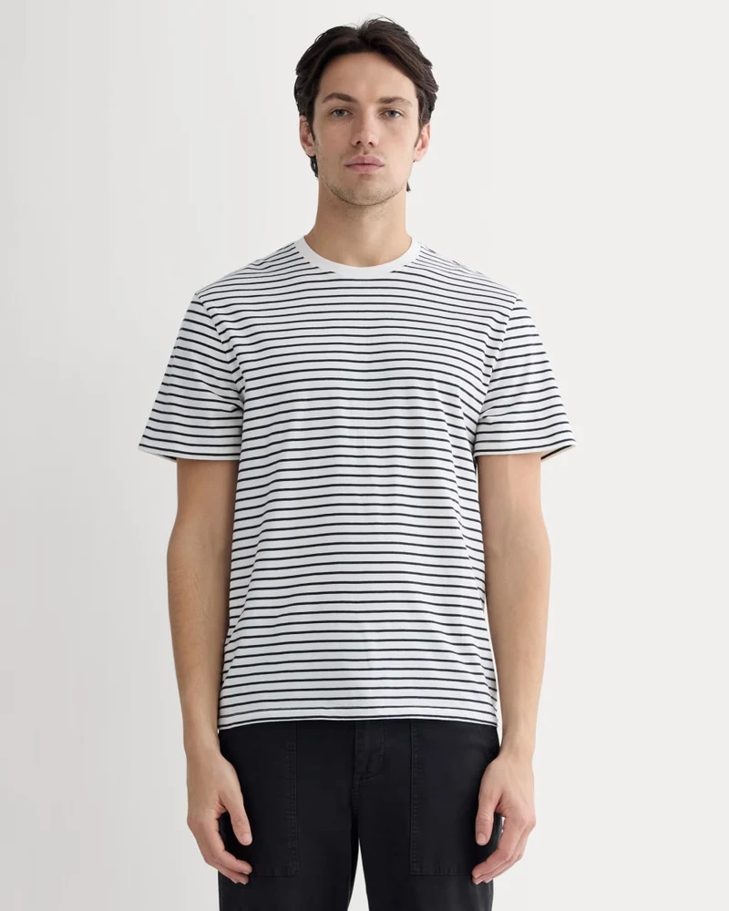 The Essential Organic Crew | Bone / Black