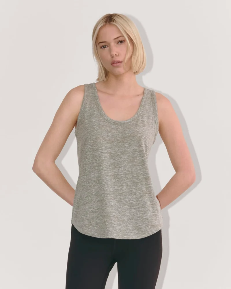The Perform Tank | Heathered Grey / Olive