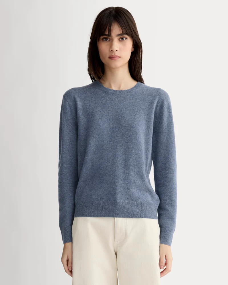 The Classic Crew in Cashmere | Denim Blue
