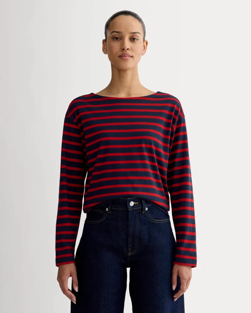 The Mariner Tee | Navy / Classic Red