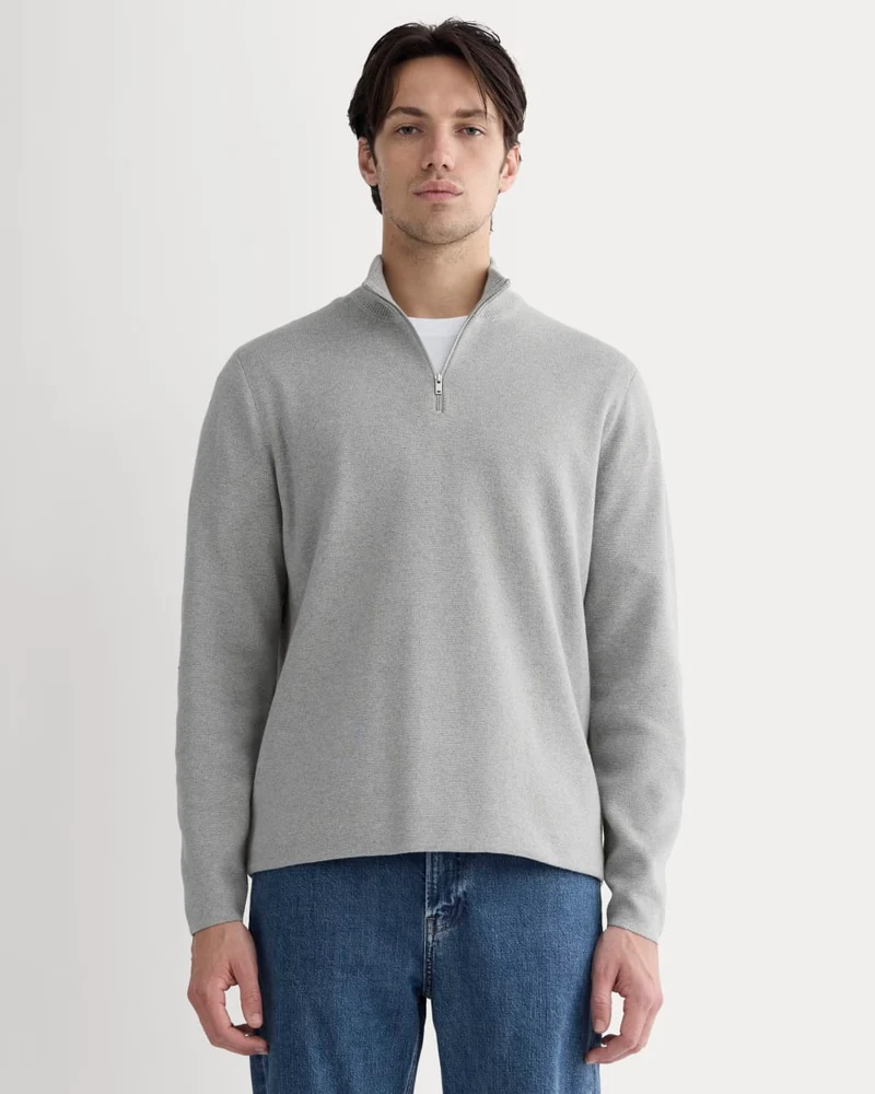 The No-Sweat Quarter-Zip | Heathered Grey