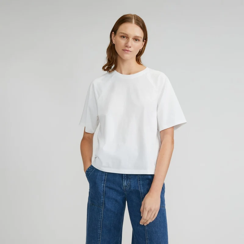 The Organic Cotton Raglan Tee | White