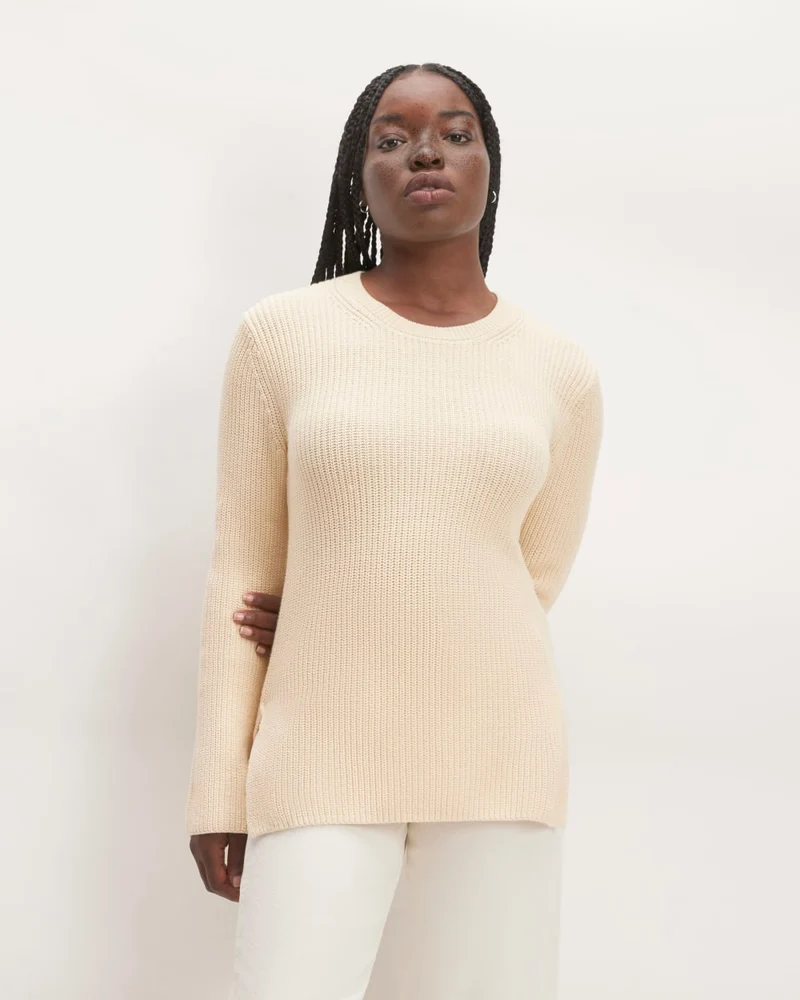 The Organic Cotton Slim Crew Sweater | Canvas