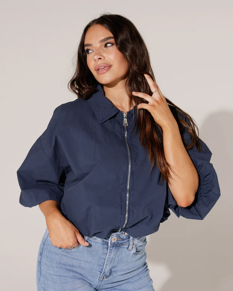 Jacket Yaya Donkerblauw