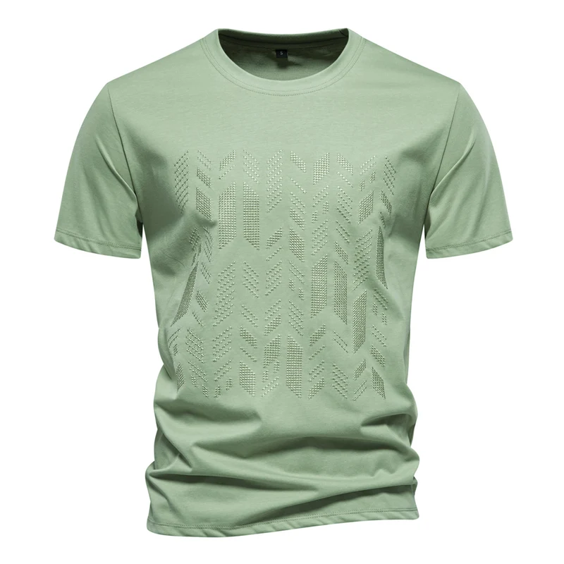 Zomers cool katoenmix T-shirt voor heren