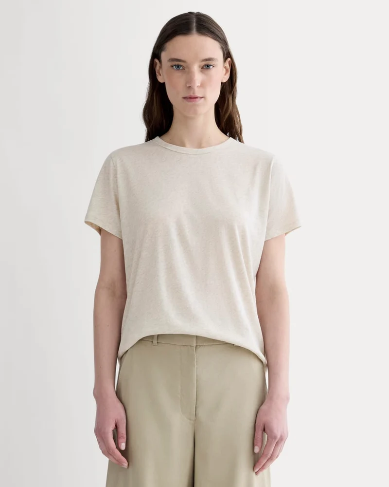 The Slim Air Tee | Heathered Oat