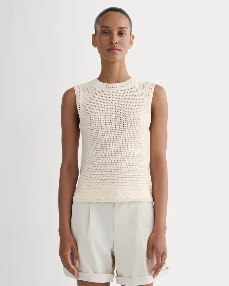 The Organic Cotton Open-Stitch Tank | Canvas