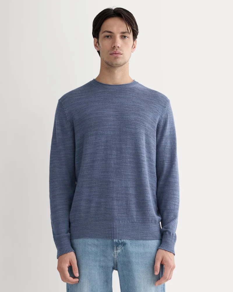 The Cotton Linen Pullover | Indigo