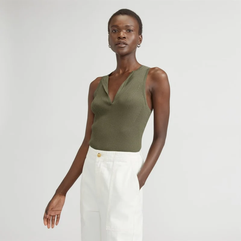 The Ribbed Cutaway Tank | Kalamata