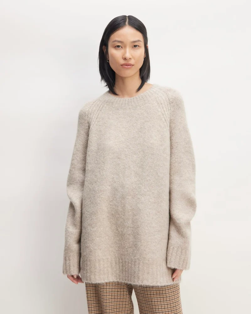 The SuperFuzz Alpaca Crew | Light Oat