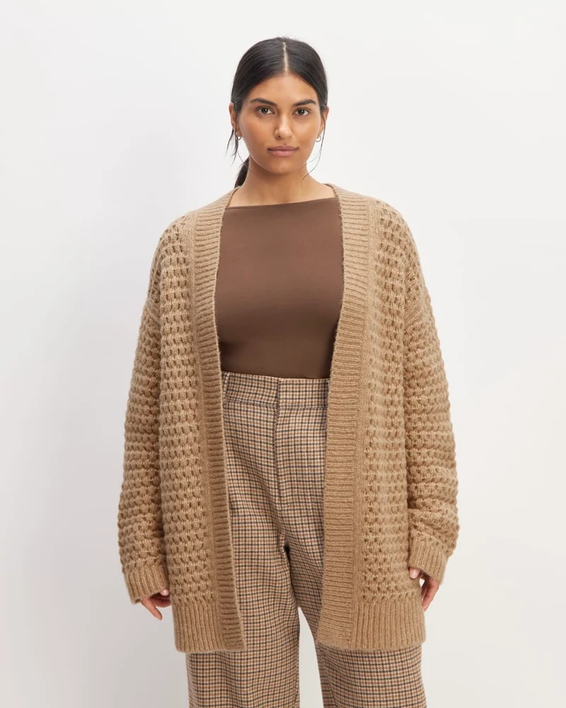 The Cloud Oversized Textured Cardigan | Tiger's Eye