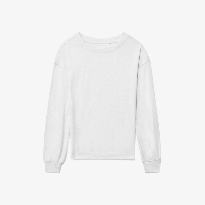 The Organic Cotton Long-Sleeve Tee | Heathered Grey