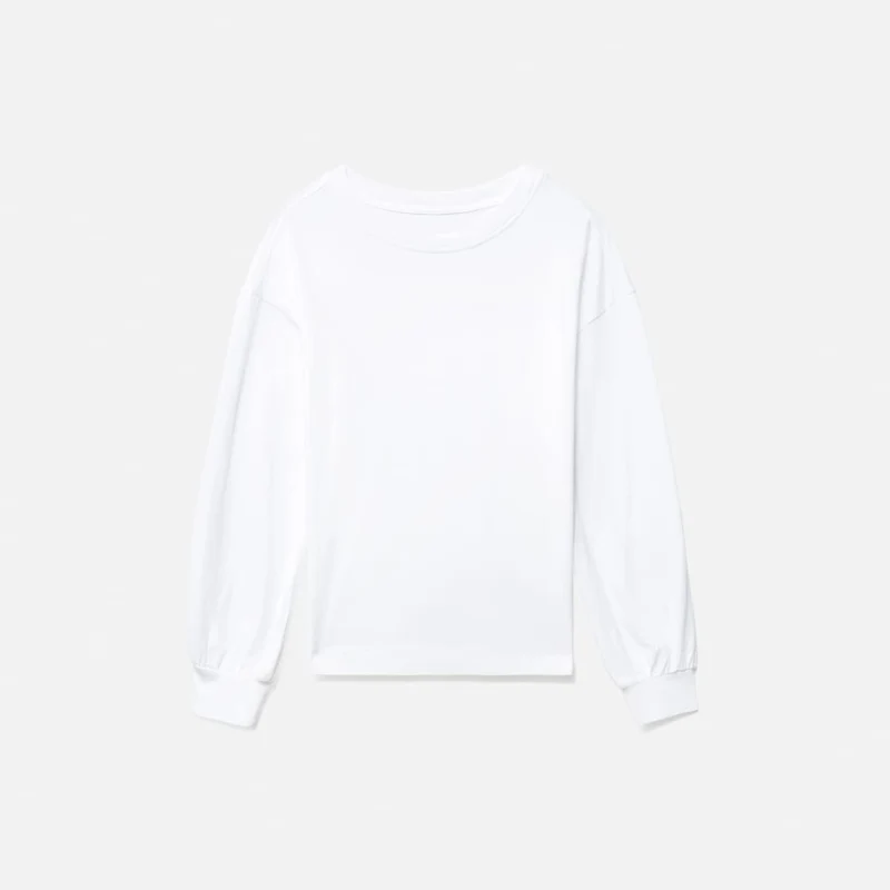 The Organic Cotton Long-Sleeve Tee | White