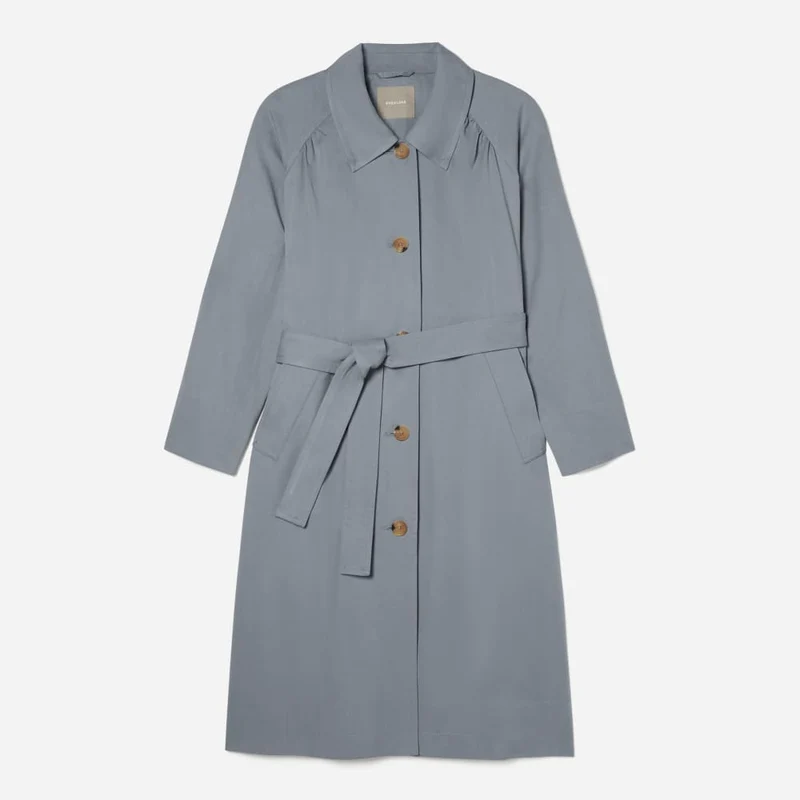 The Gathered Drape Trench | Smoke