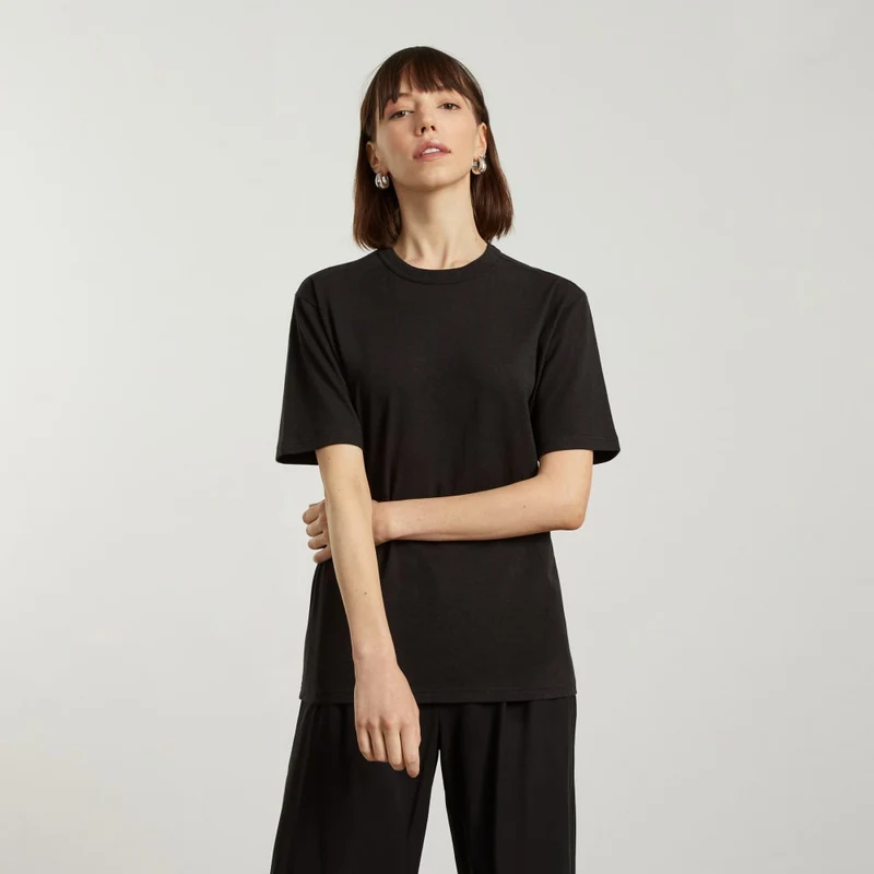The Everyone Relaxed Hemp Tee | Black